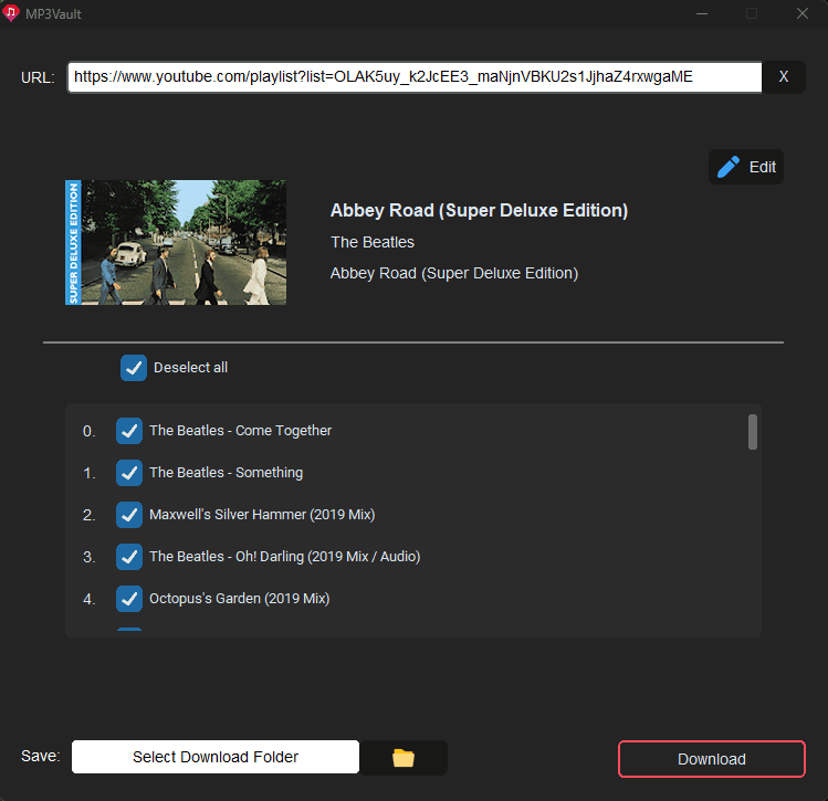 MP3Vault screenshot 2